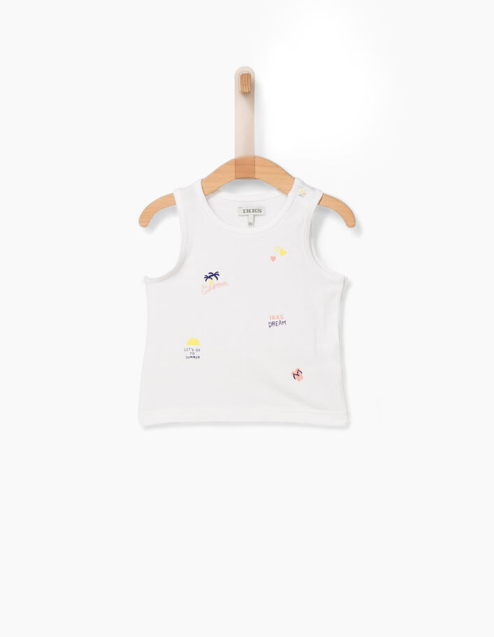 Baby girls' 2-in-1 blouse with printed top - IKKS