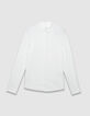 Camisa regular blanca punto Easy Care hombre-6
