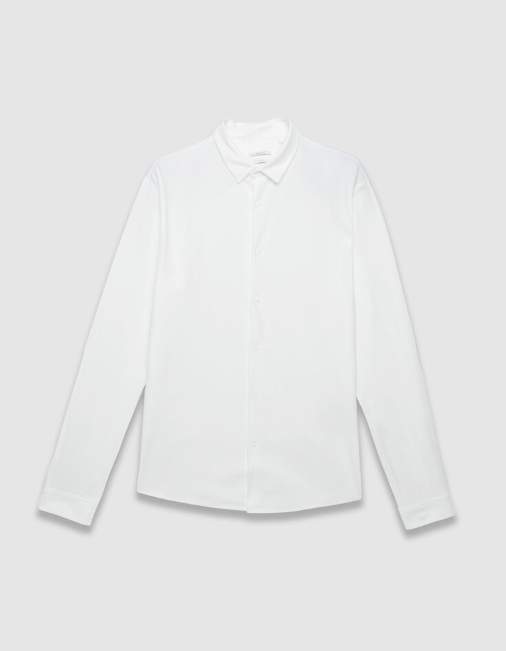 Camisa regular blanca punto Easy Care hombre-6