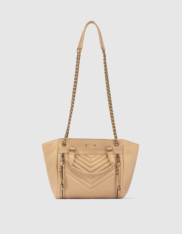 Tas DE 1440 MEDIUM GOLD visgraatdoorstikking dames-5