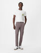 Pantalon chino slim gris Homme-1