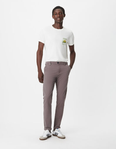Pantalon chino slim gris Homme - IKKS