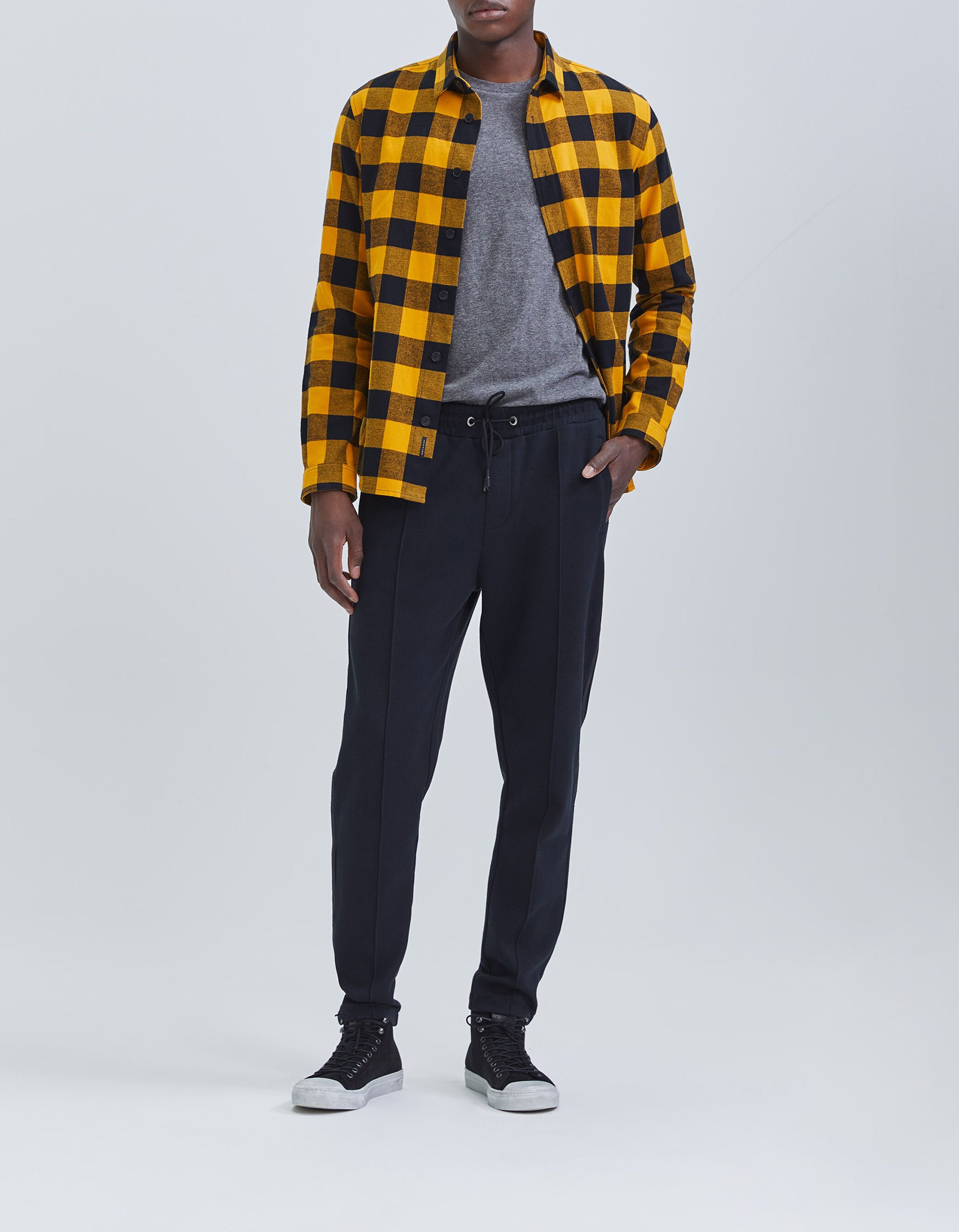 Chemise a carreaux jaune et noir best sale