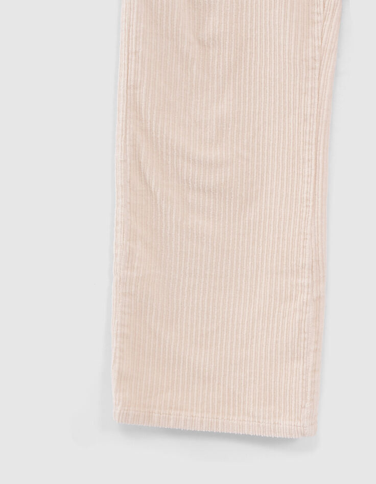 Girls’ vanilla corduroy flared trousers-5