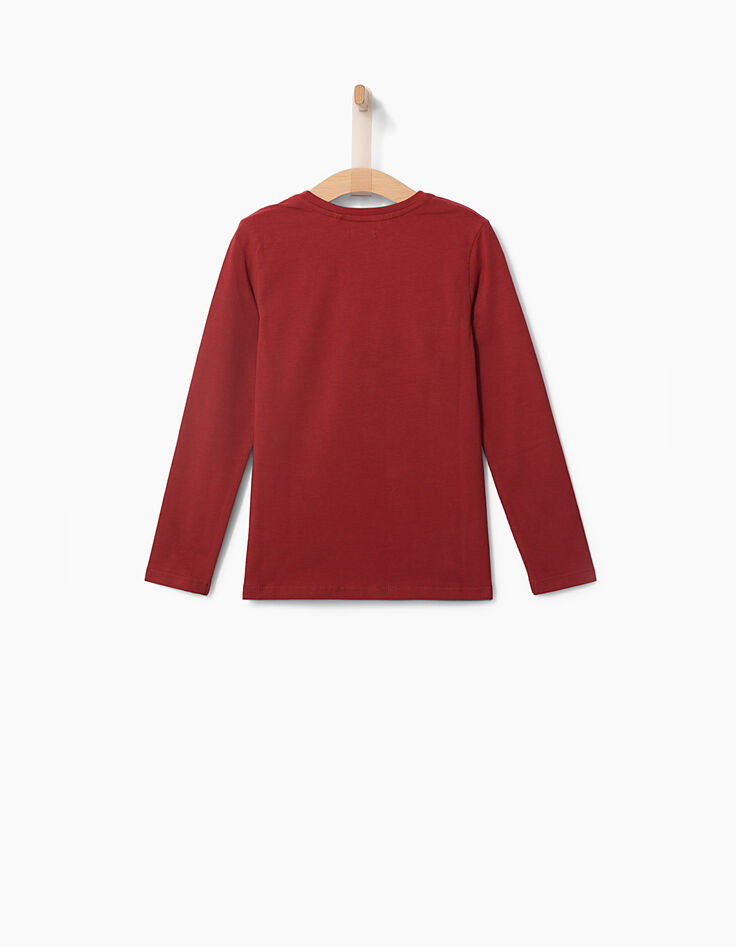 Girls' red T-shirt-4