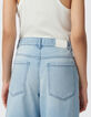 Weite Jeans aus blau Denim mit Used-Effekt-5