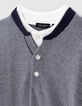 Jersey navy rayas con camiseta de efecto óptico niño -3