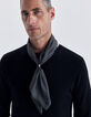 Pure Edition - Foulard noir minimaliste avec bague Homme-7