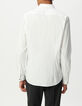 Men’s white BasIKKS SLIM shirt with black line-3 Men’s white BasIKKS SLIM shirt with black line-3