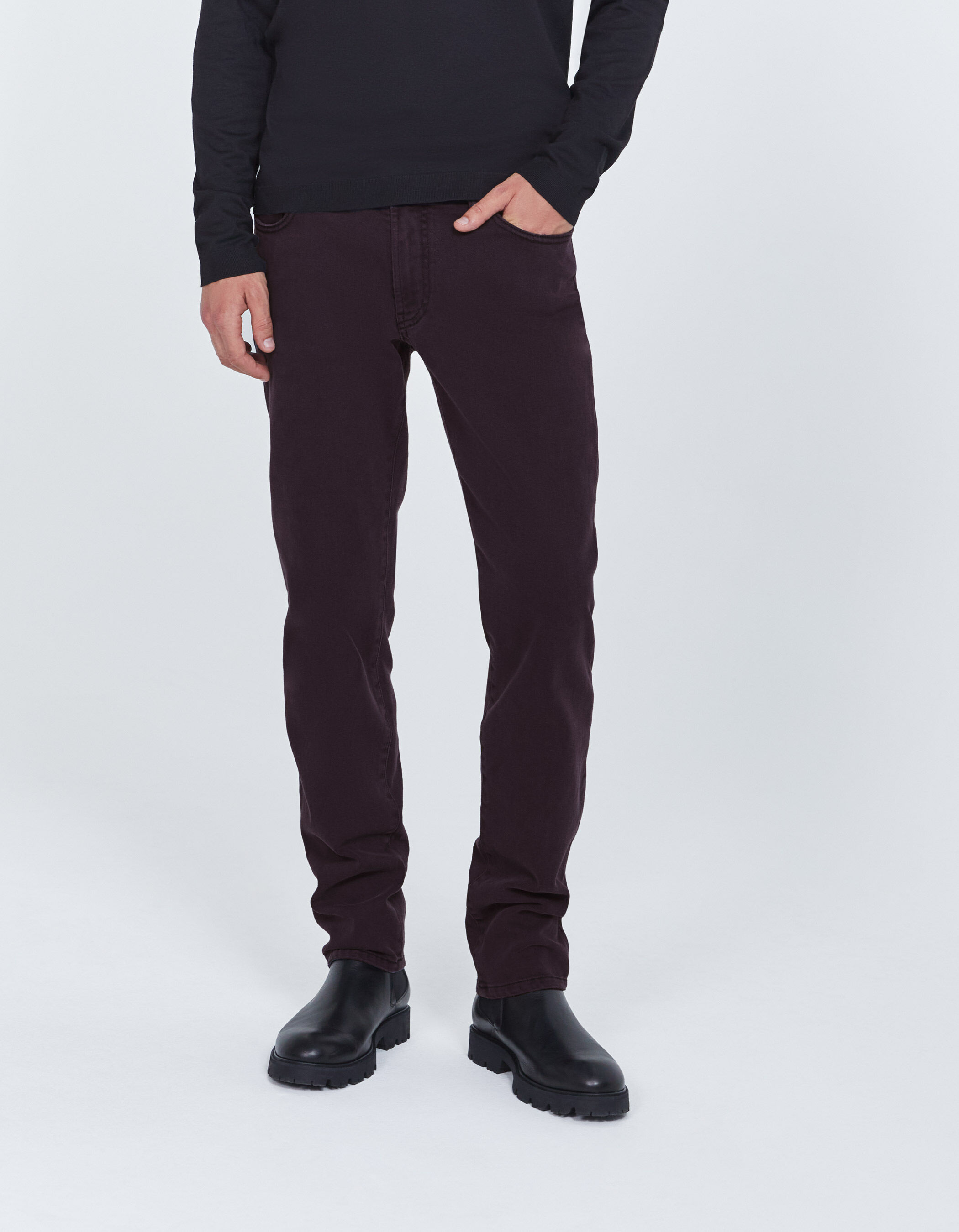 Jean SLIM dark plum Homme