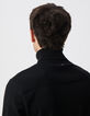Men&rsquo;s black knit roll-neck sweater-5