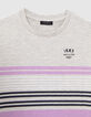 Boys’ grey striped T-shirt-2