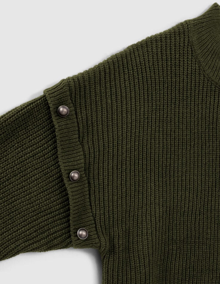 M&auml;dchenstrickpullover mit Fledermaus&auml;rme-6