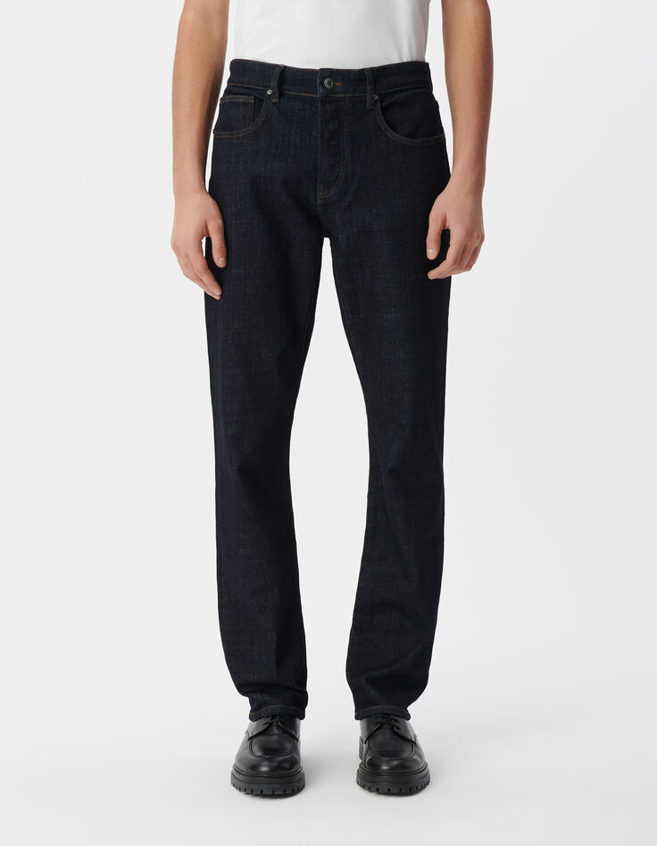 Men’s raw waterless Serge straight jeans-2