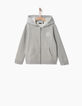 Boys’ zip-up grey cardigan-2