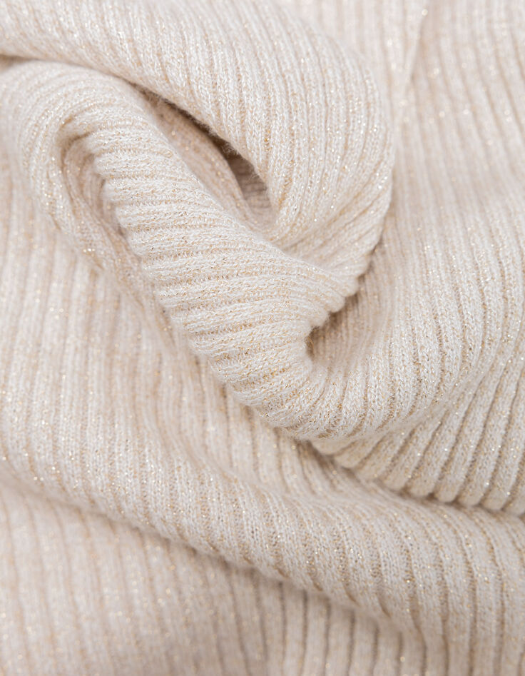 Pull dor&eacute; tricot lurex jeux de c&ocirc;tes I.Code-8