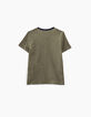 Tee-shirt kaki visuel peace en vans garçon -3