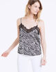 Top estampado cebra con tirantes finos mujer-2