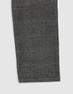 Schwarze Prince of Wales CHINO-Hose für Jungen-5