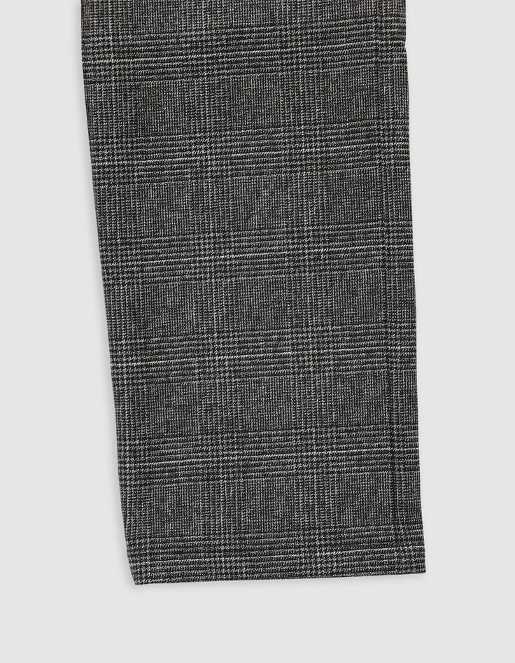 Schwarze Prince of Wales CHINO-Hose für Jungen-5