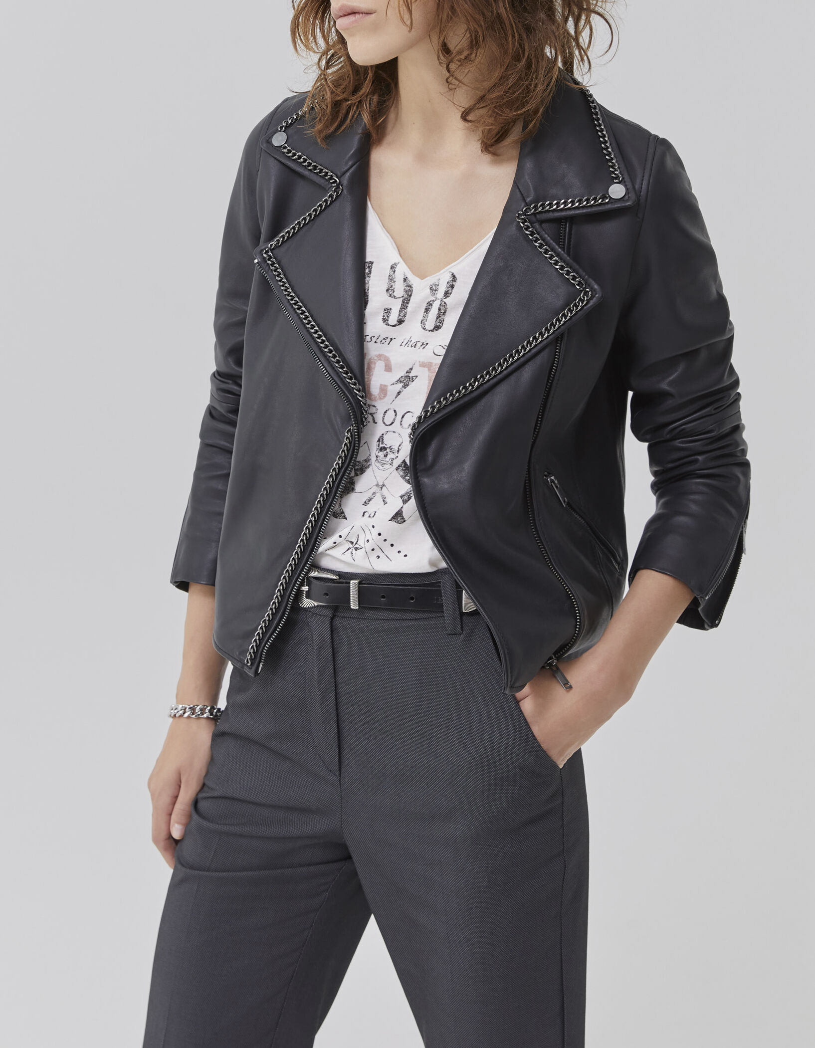 Veste en store cuir ikks
