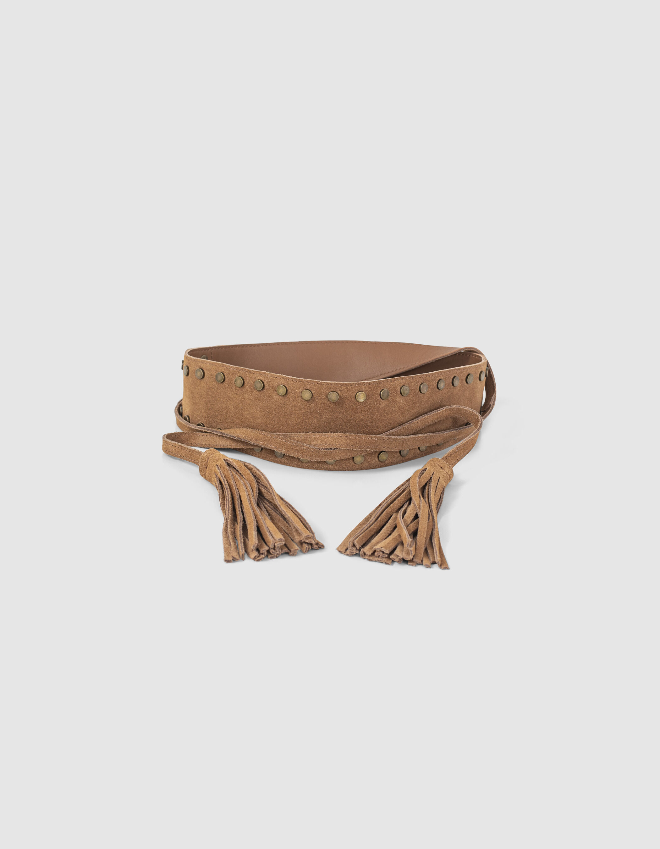 Ceinture large hot sale beige
