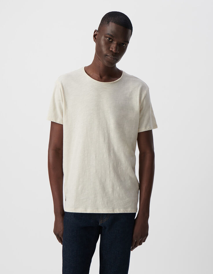 T-shirt L'Essentiel stuck coton bio col rond Homme-2