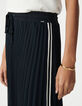 Falda larga plisada bandas sport mujer-4