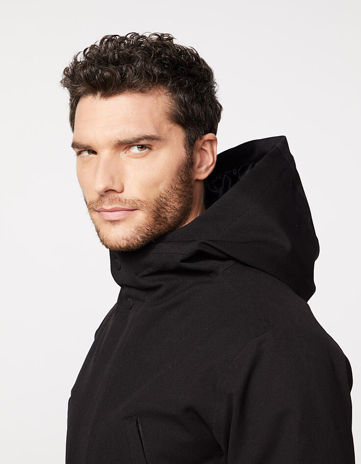 Men’s black, gold padded interior Urban Lab parka-3 Men’s black, gold padded interior Urban Lab parka-3