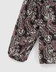 Blusa negra estampado cachemira ni&ntilde;a-3
