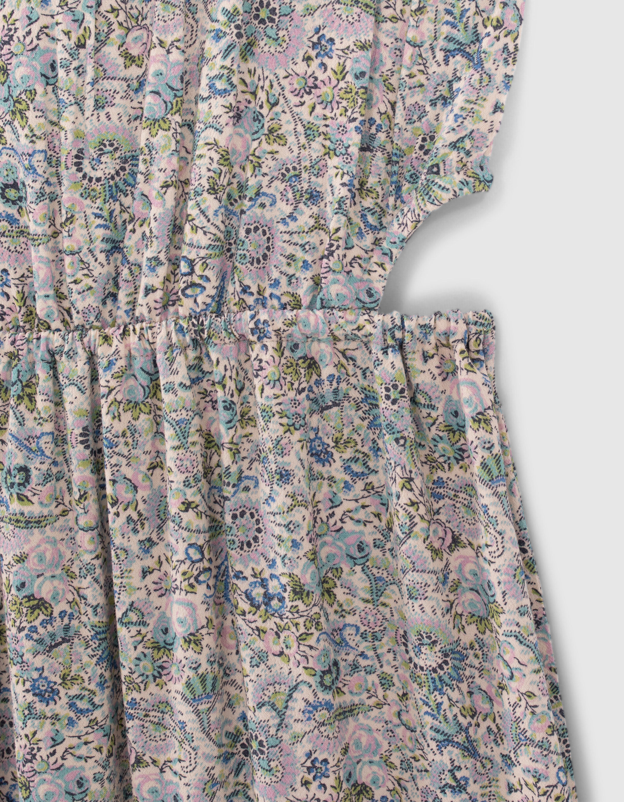Robe longue ecrue LENZING ECOVERO a imprime fleuri fille IKKS