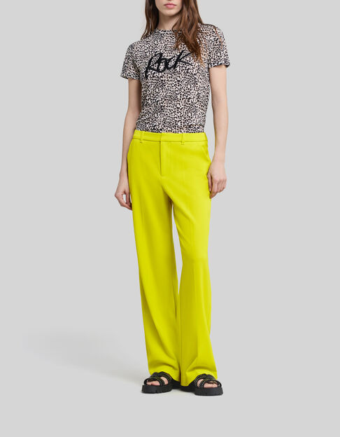 Women's lime green suit trousers - IKKS