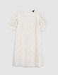 White lace crochet dress for girl-1