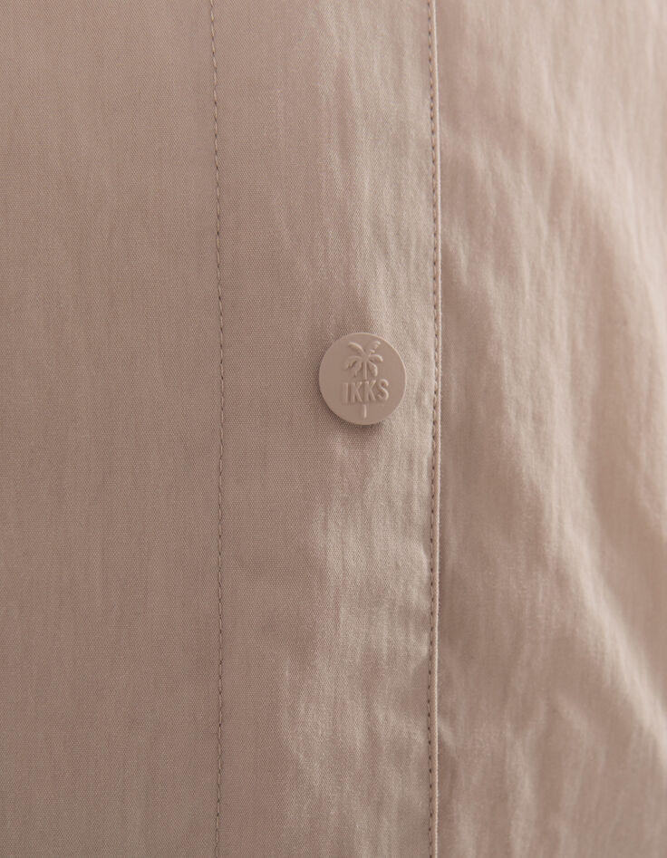 Trench beige détails fantaisie capuche fille-6
