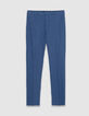 Pantalon de costume bleu indigo Homme-6