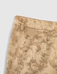 Bermudas battle lino camuflaje hojas niño -5