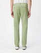 Men's green slim-fit chino pants-3