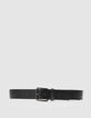 Ceinture noire cuir Homme-2