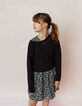 Zwarte 2-in-1-jurk meisjes-1