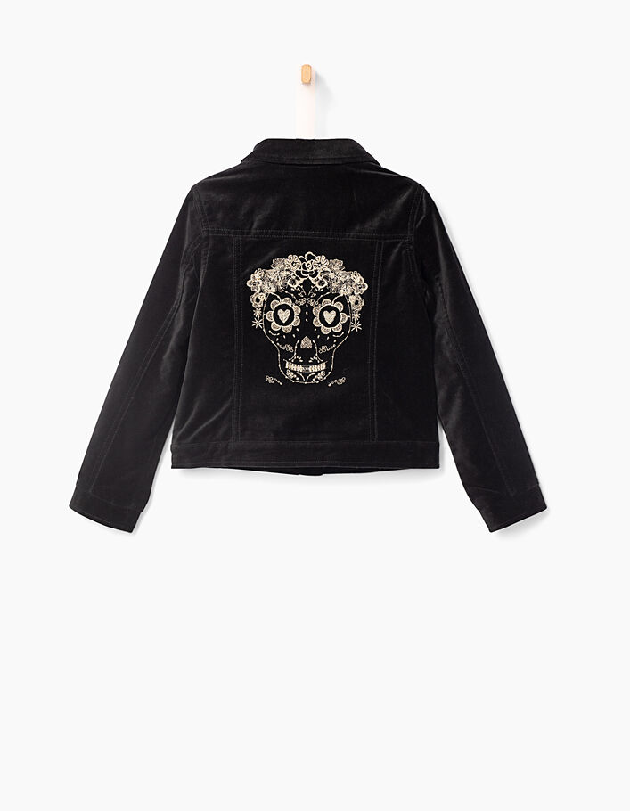 Girls' velvet jacket
