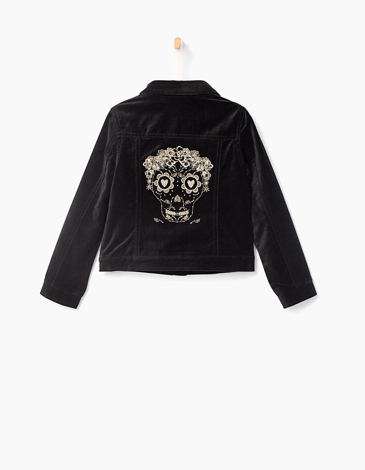 Girls' velvet jacket-4 Girls' velvet jacket-4