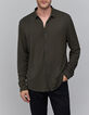 Chemise REGULAR dark green maille ULTRA MOBILITY Homme-1