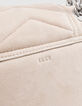 THE 1. bag SEASONALS – Women's chalk quilted leather M bag-9