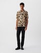 Men’s saffron REGULAR shirt with XL flower print-1