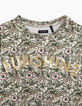 Girls’ Ecru jungle print sweatshirt with golden slogan-4