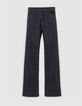 Jean bootcut noir d&eacute;lav&eacute; Femme-6