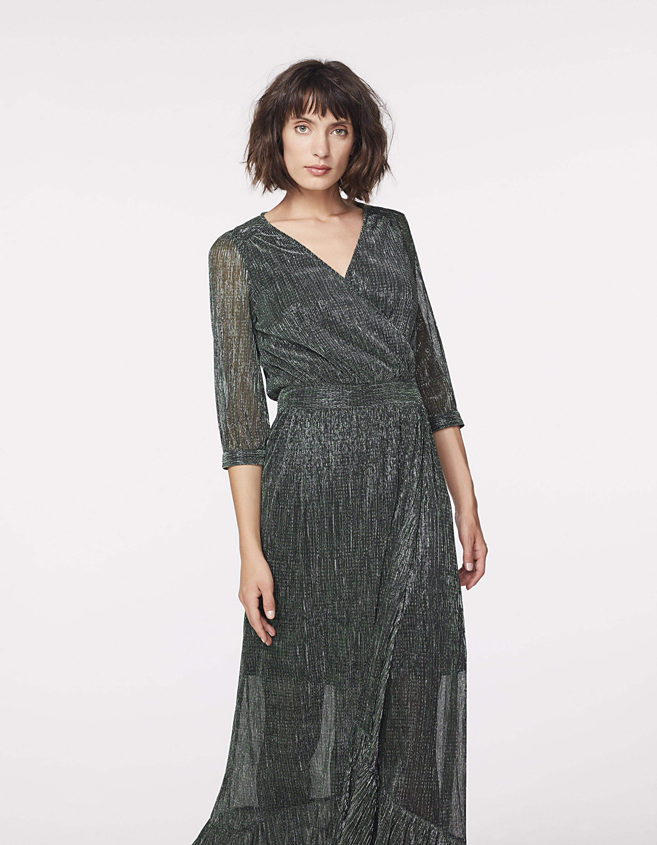 Robe longue métallisée store