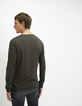 Men's khaki T-shirt-3