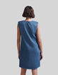 Weites, azurblaues Damenkleid aus Lyocell&reg;-3