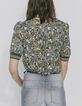 Top manga corta estampado camuflaje floral mujer-3